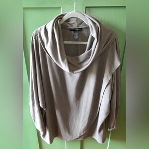 Grace Elements gray crossover sweater size L